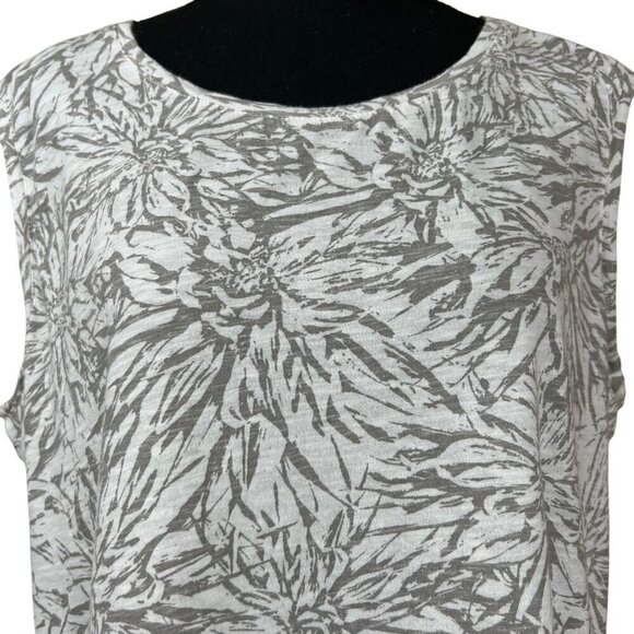 G.H. Bass & Co. Gray White 100% Cotton Sleeveless Tank Top Size XXL - Picture 4 of 5